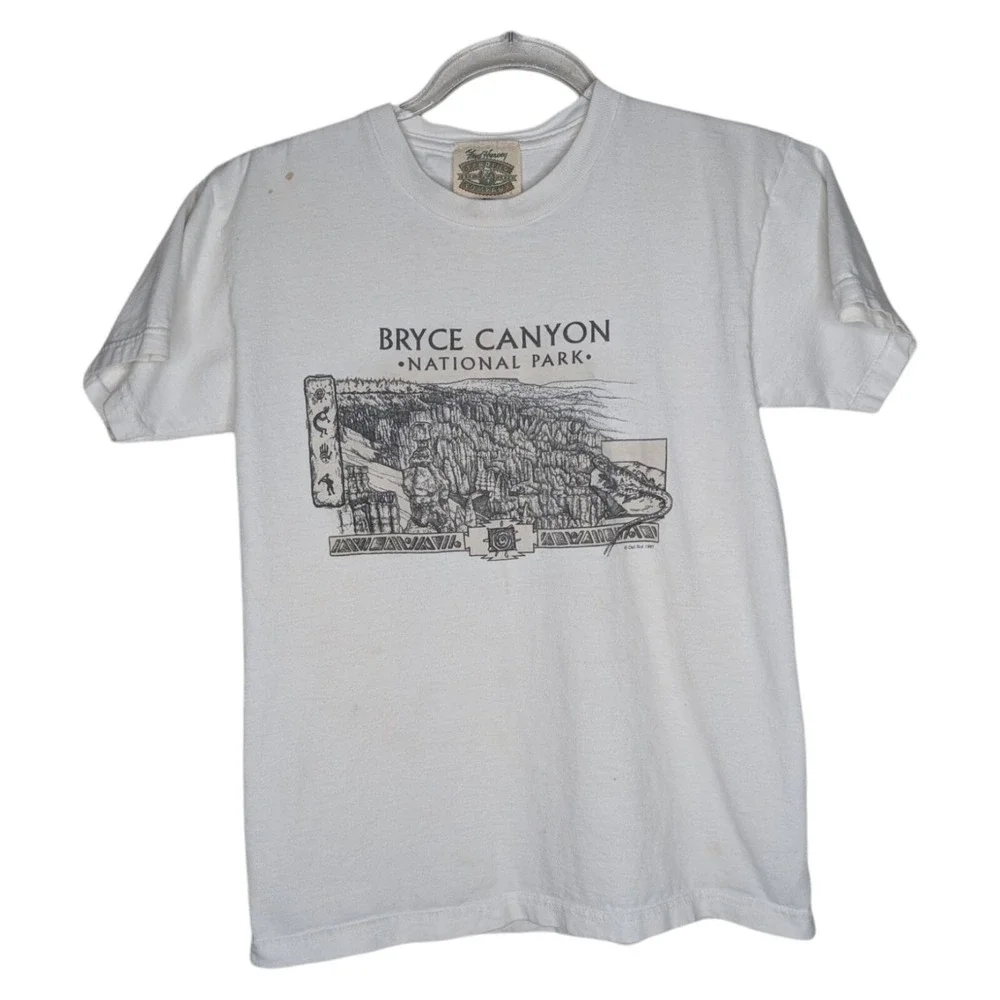 Vintage 1997 Bryce‎ Canyon National Park Childrens Kids T Shirt Med 10-12 USA